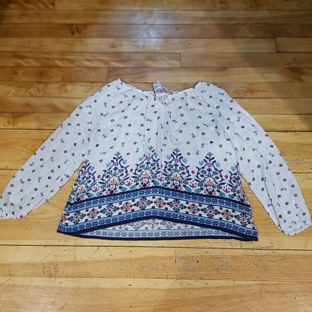A flowery shirt